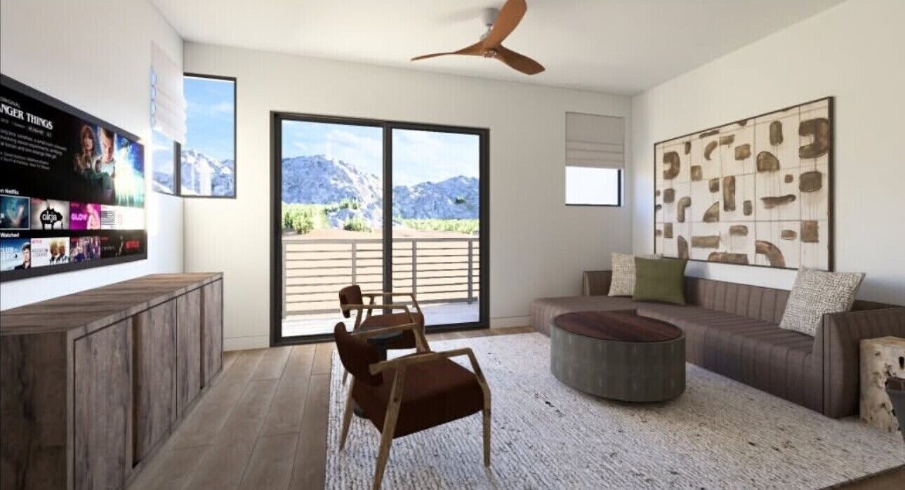 65-inch flat-screen TV with digital channels