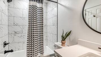 Hair dryer, towels