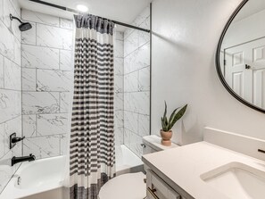 Hair dryer, towels