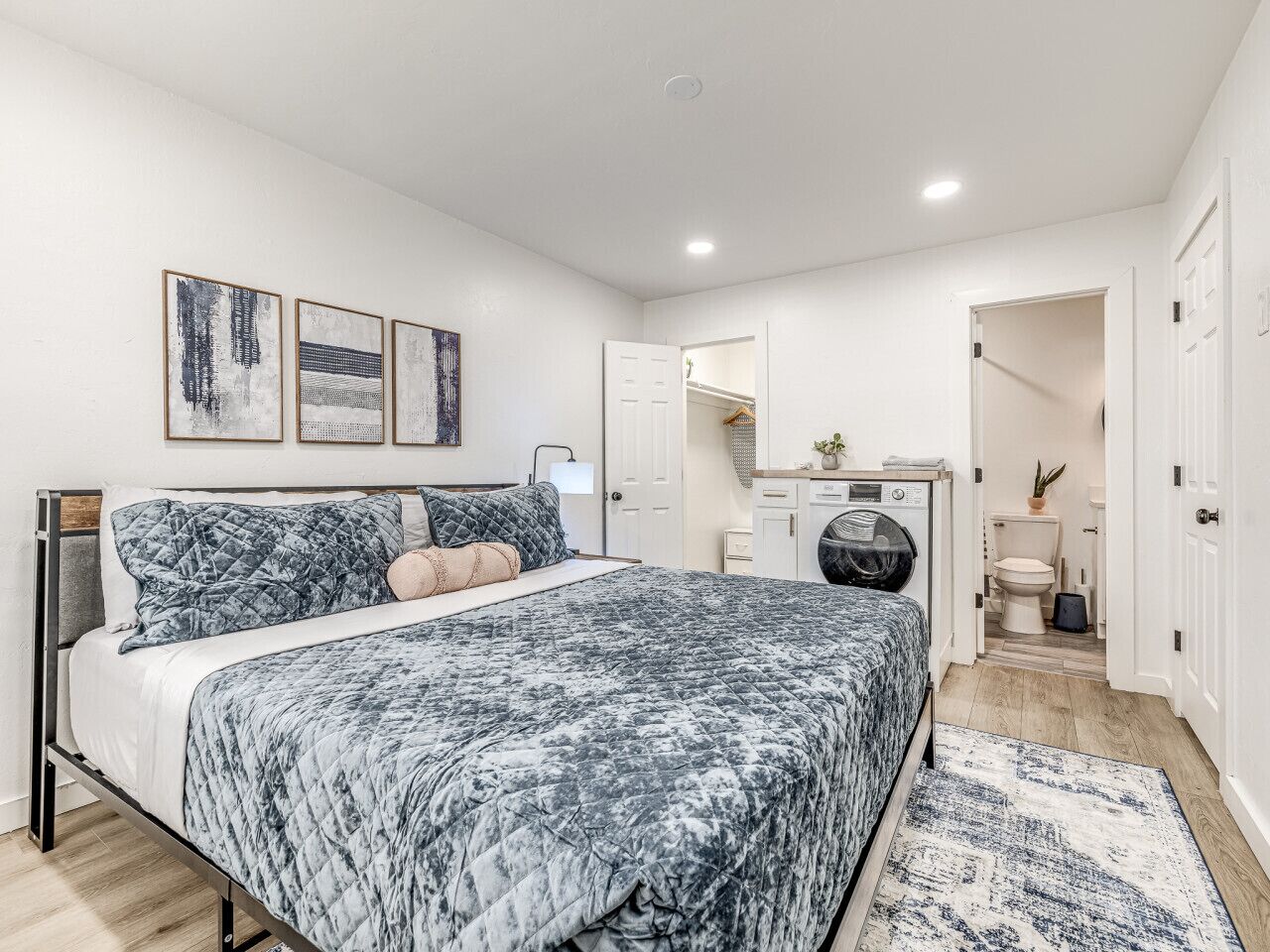 1 bedroom, iron/ironing board, travel crib, WiFi