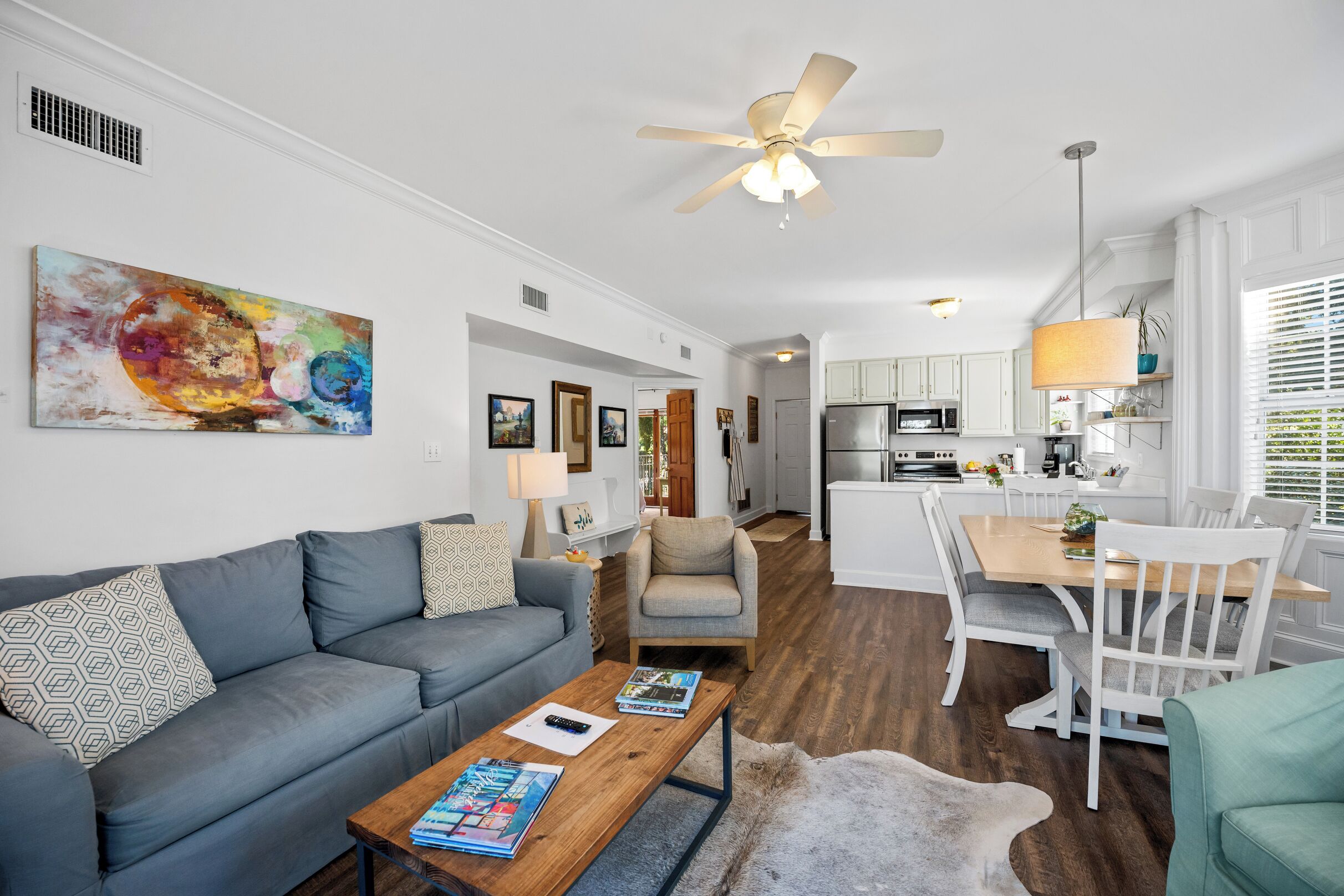 Camellia Luxury Suite, 2 Bedrooms, Non Smoking, Bay View | Living area | 43-inch Smart TV with digital channels, toys, books