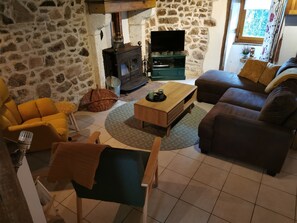 TV connectée, cheminée