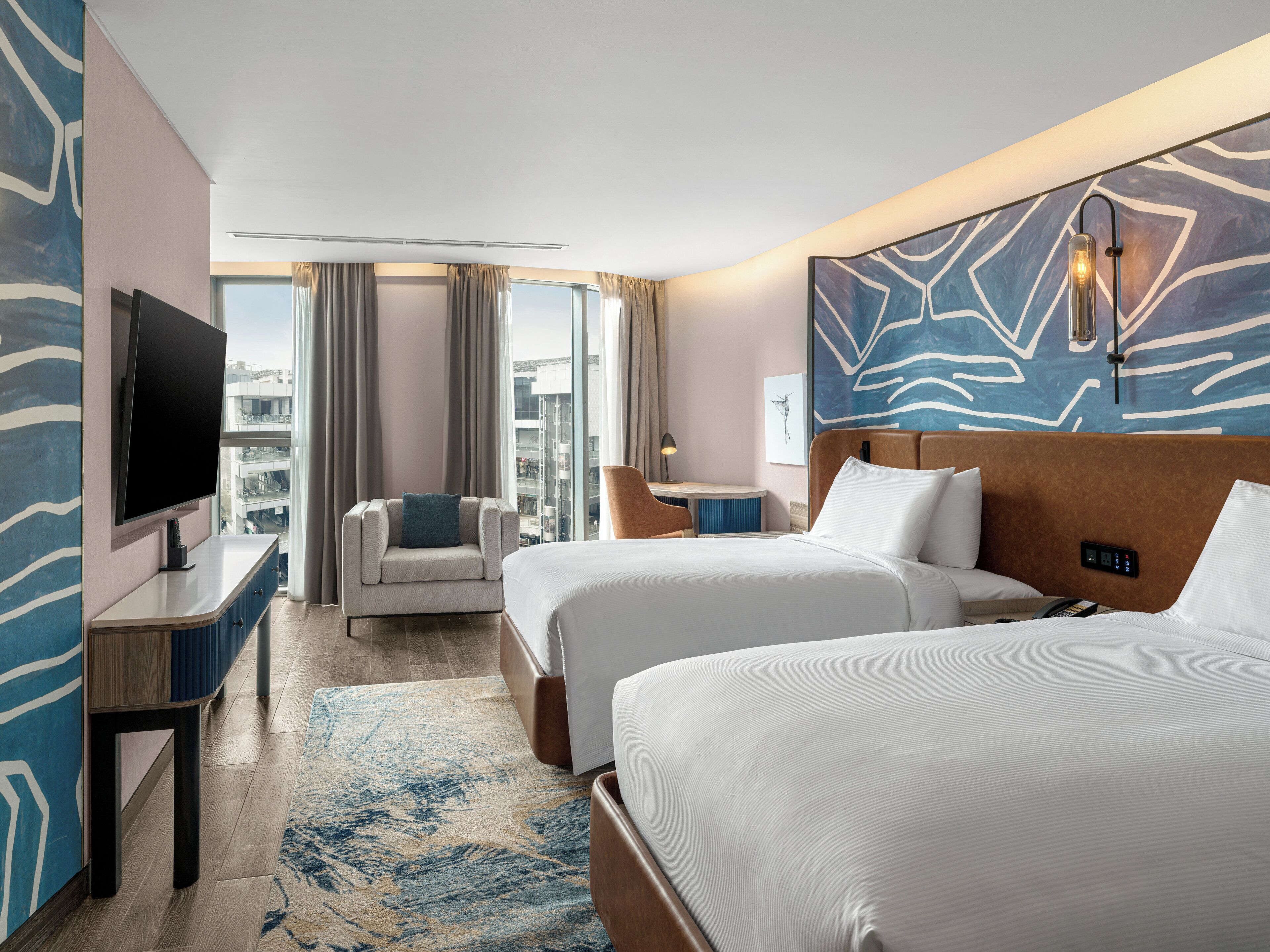 埃及棉床單、高級寢具、舒適加層、客房內保險箱