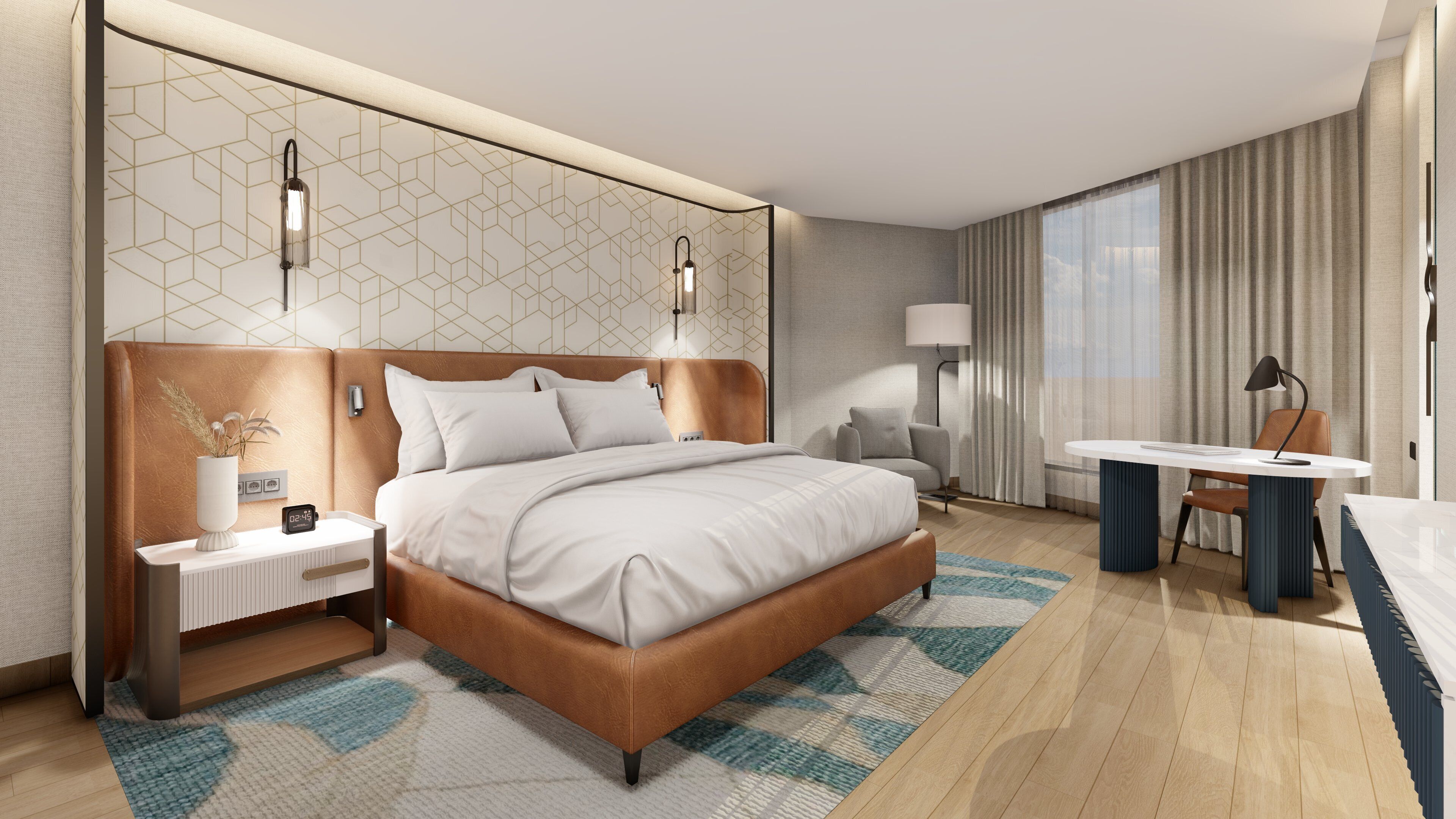 Egyptiske bomuldslagner, premium-sengetøj, senge med topmadrasser