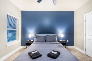 1 غرفة نوم ومكتب ومكواة/لوح كي وواي فاي