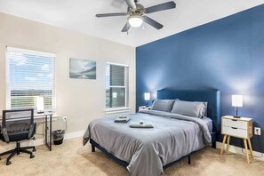 1 bedroom, desk, iron/ironing board, WiFi - Modern 1BR – Epic Waters, AT&T, Gym & Shopping (Grand Prairie)