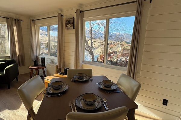 Dining table with views