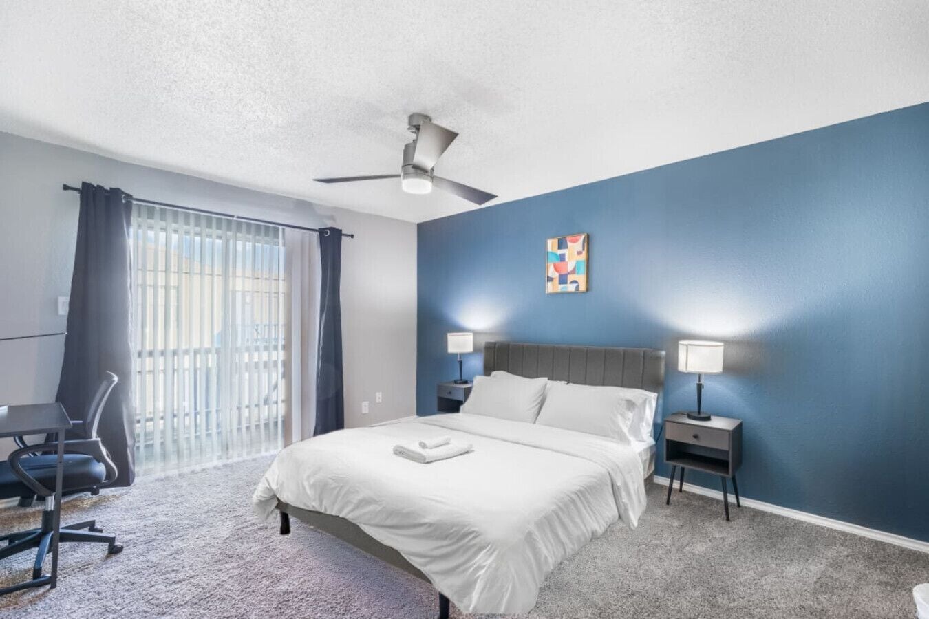 2 bedrooms, desk, iron/ironing board, free WiFi