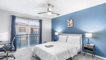 2 bedrooms, desk, iron/ironing board, free WiFi