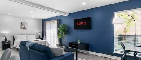 1 Schlafzimmer, Schreibtisch, Bügeleisen/Bügelbrett, WLAN