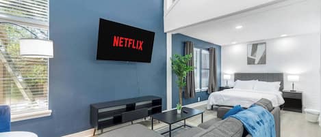 2 dormitorios, escritorio, tabla de planchar con plancha y wifi gratis