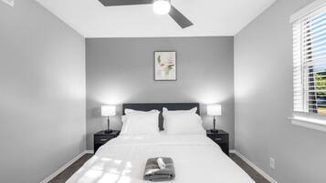 Desk, iron/ironing board, free WiFi, bed sheets