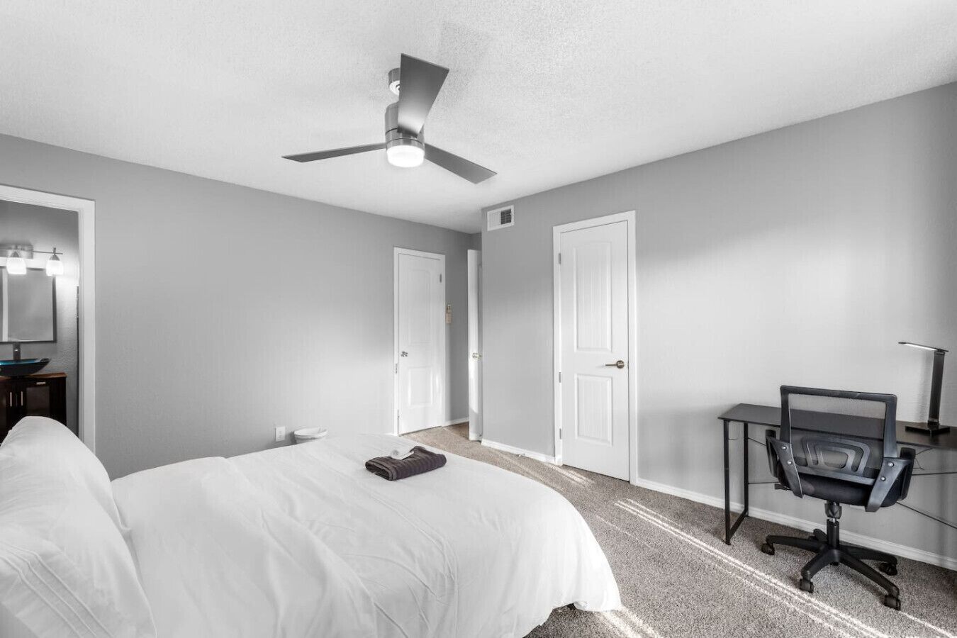 Desk, iron/ironing board, free WiFi, bed sheets