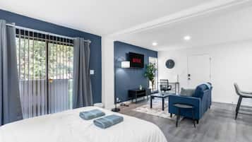 Desk, iron/ironing board, free WiFi, bed sheets