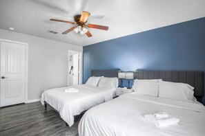 2 bedrooms, desk, iron/ironing board, free WiFi