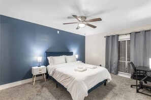 2 bedrooms, iron/ironing board, free WiFi, bed sheets