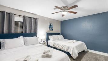 Desk, iron/ironing board, free WiFi, bed sheets