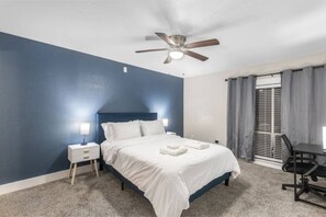 2 bedrooms, iron/ironing board, free WiFi, bed sheets