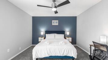 Desk, iron/ironing board, free WiFi, bed sheets