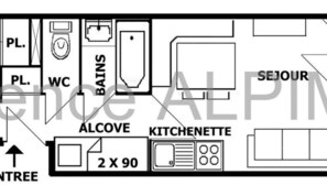 Floor plan - Apartment Near Mont Bisanne Ski Lift (Hauteluce)