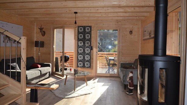 Fireplace - Chalet for 12 People, 4, West-facing (Valloire)