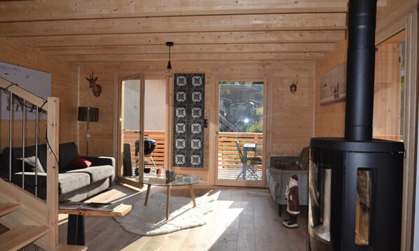 Fireplace - Chalet for 12 People, 4, West-facing (Valloire)