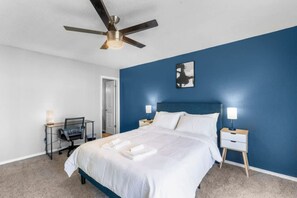 Desk, iron/ironing board, free WiFi, bed sheets - 3 Min Walk to AT&T | 2BR | Parking + Pets + Gym (Arlington)