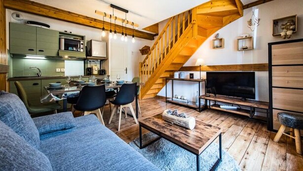 Living area - Duplex - 4/5 People (Saint-Sorlin-d'Arves)