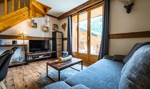 Living area - Duplex - 4/5 People (Saint-Sorlin-d'Arves)