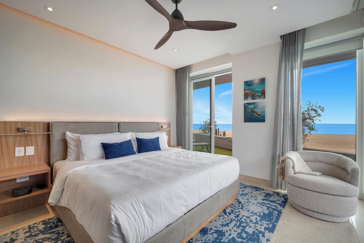 Three Bedroom Ocean Front W/Pool | Laptop workspace, blackout drapes, free WiFi