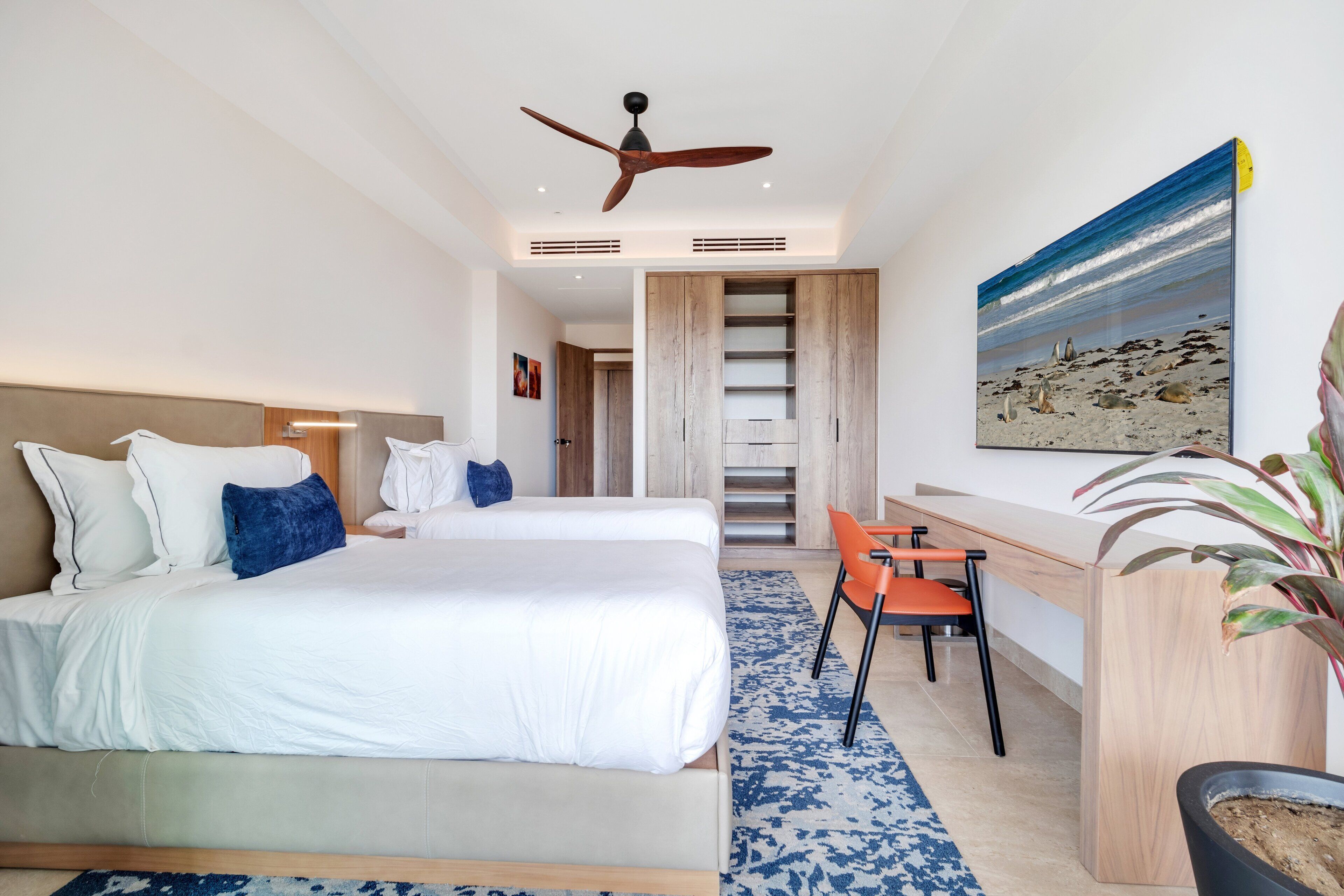 Leilighet – deluxe, 1 soverom, strandutsikt | Skrivebord for bærbar PC, blendingsgardiner og wi-fi (inkludert)