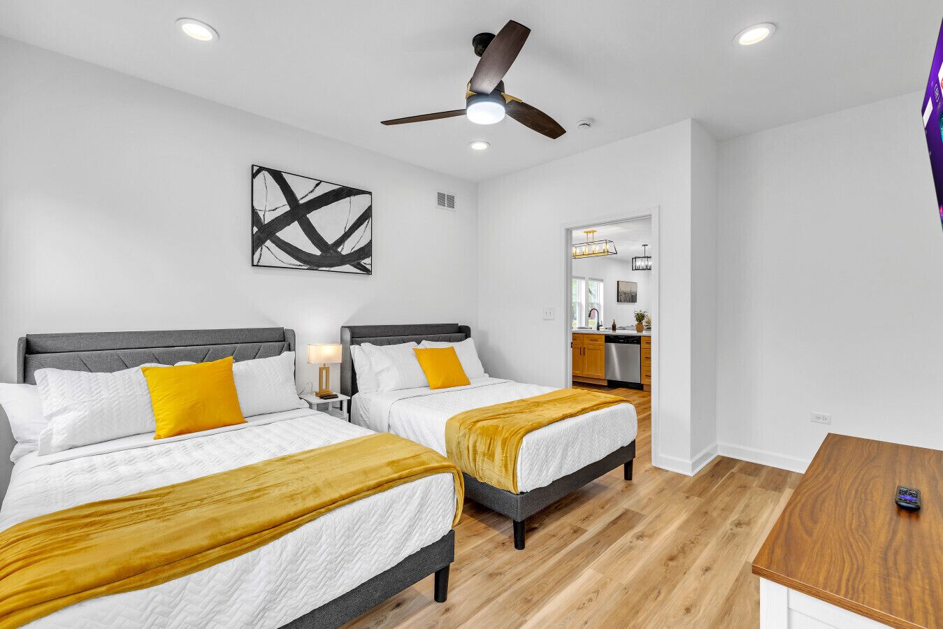 Desk, iron/ironing board, travel crib, WiFi