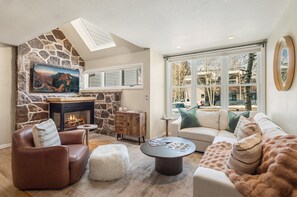 Fernseher, Kamin
