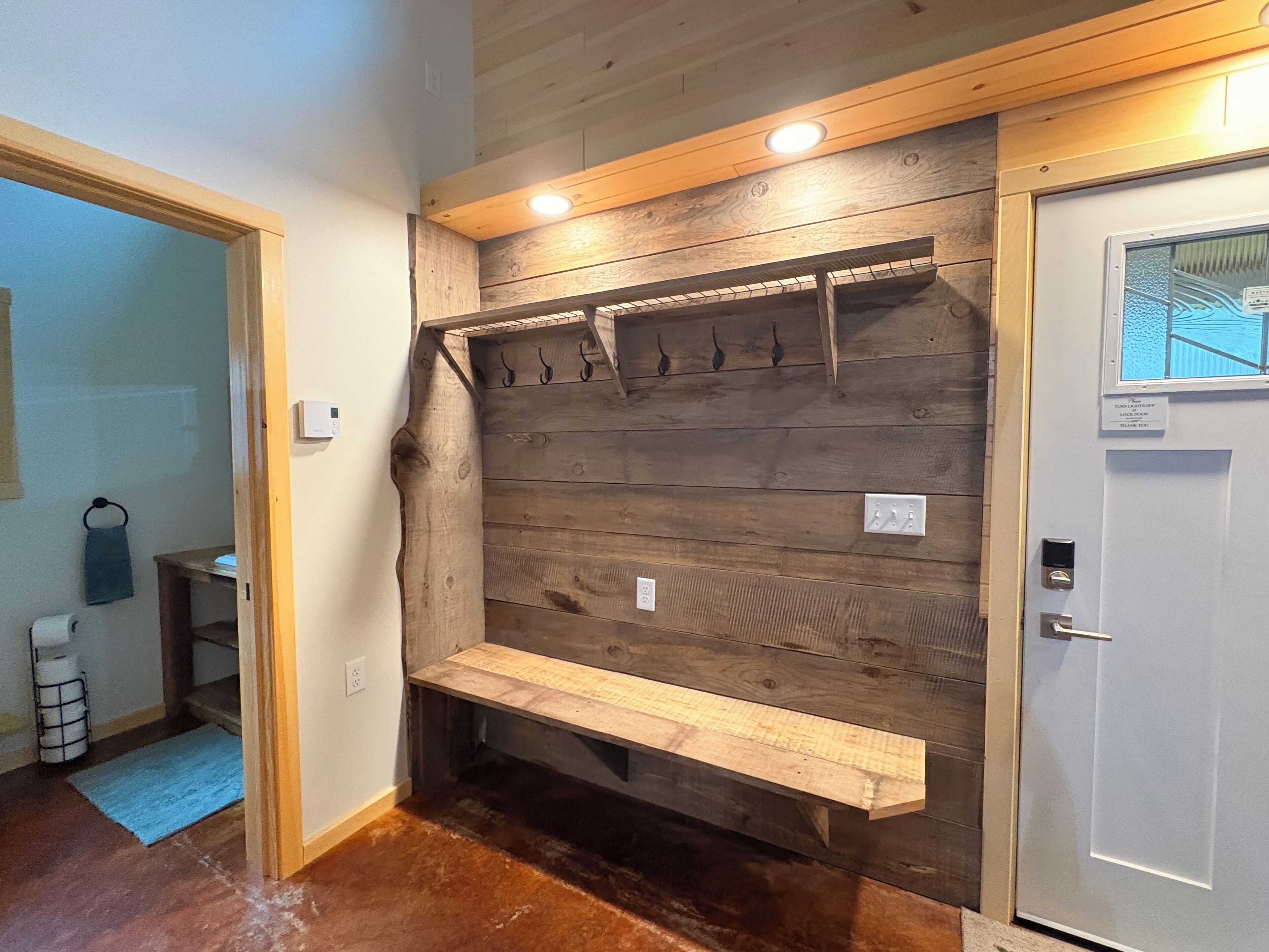 Coat rack area