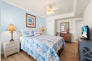 1 غرفة نوم ومكواة/لوح كي وواي فاي وملاءات أسرّة