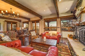 TV, fireplace, video games, foosball - Mountain Views | Game Room | Elevator  | Serious Business (Angel Fire)