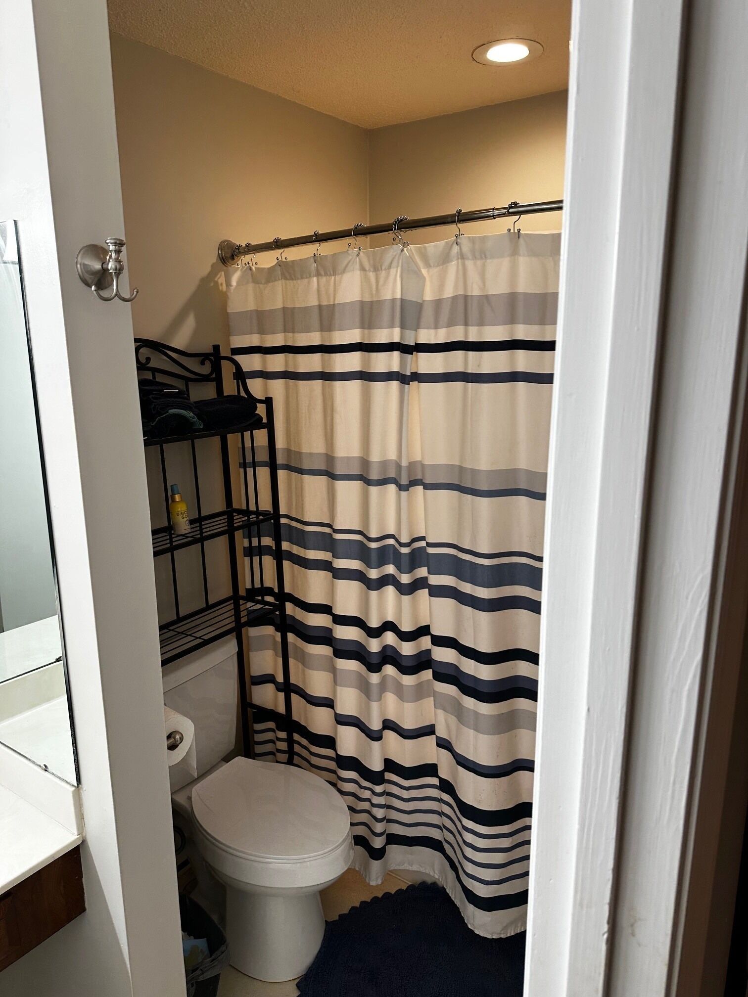 Serviettes fournies, papier toilette