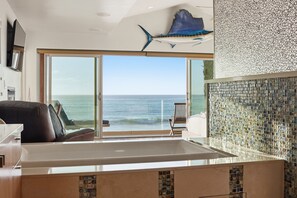 Interior - Oceanfront at Windansea | Luxe 3-Story Home w/ Views, A/C, Garage (La Jolla)