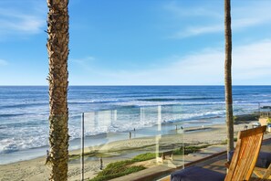 On the beach - Oceanfront at Windansea | Luxe 3-Story Home w/ Views, A/C, Garage (La Jolla)