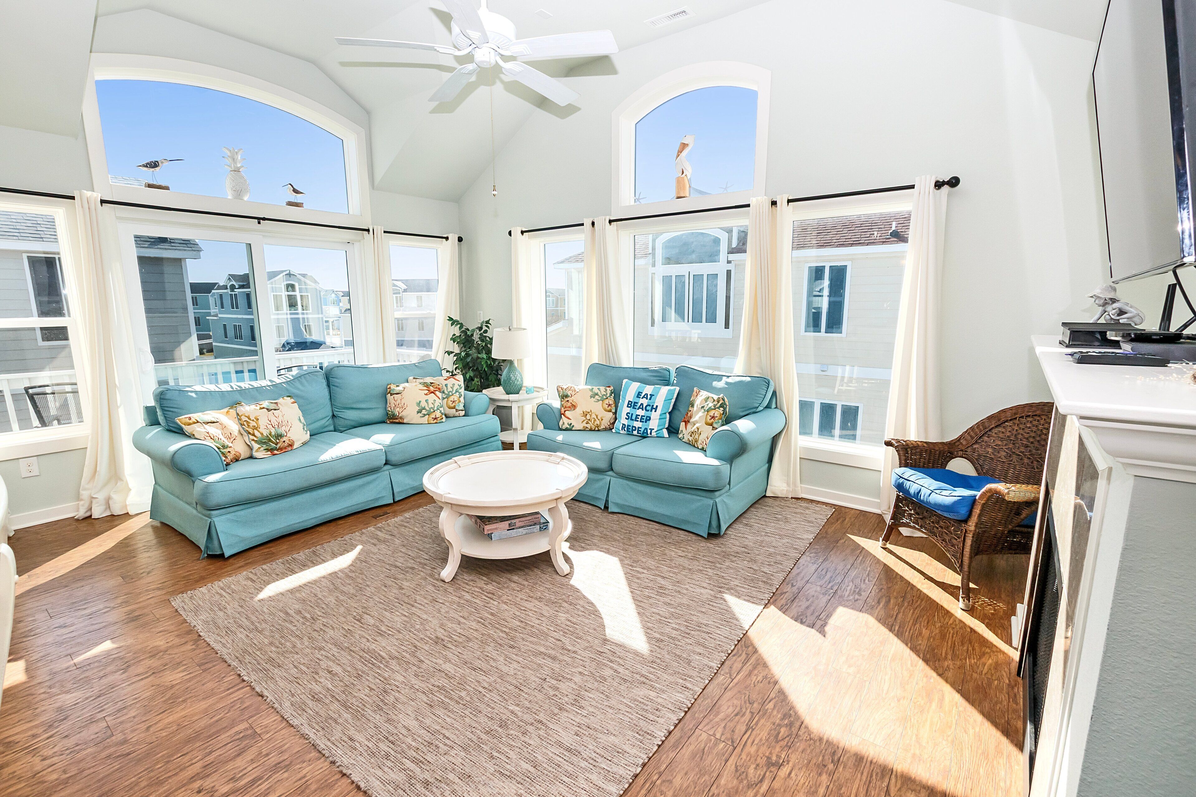 Télévision, cheminée