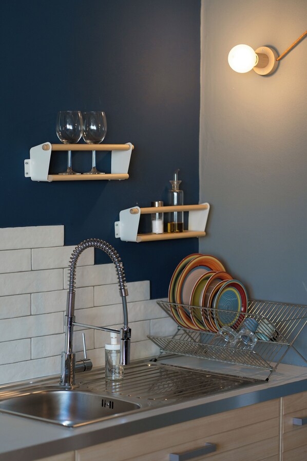 スーペリア アパートメント | 専用キッチン | 大型冷蔵庫、オーブン、コンロ、エスプレッソマシン