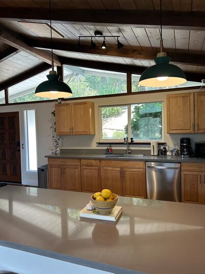 Mid-Century Home + Private River Access + Hot Tub