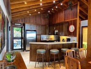 Fridge, microwave, oven, stovetop - Beautiful 5 Bedroom Villa with Private Pool and Stunning Views (St. Thomas)