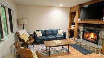 TV connectée, cheminée