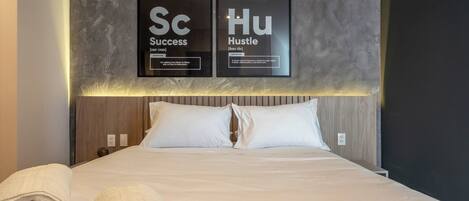 1 bedroom, desk, iron/ironing board, travel cot