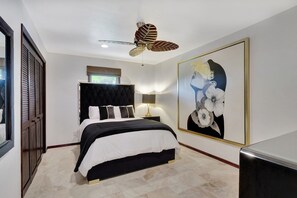 4 bedrooms, desk, iron/ironing board, WiFi