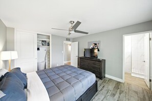 3 slaapkamers, een strijkplank/strijkijzer, wifi, beddengoed
