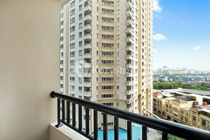 Appartement, 2 slaapkamers, uitzicht op stad | Balkon