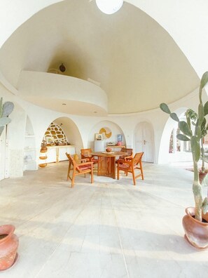 Dusch, bidé, handdukar och tvål