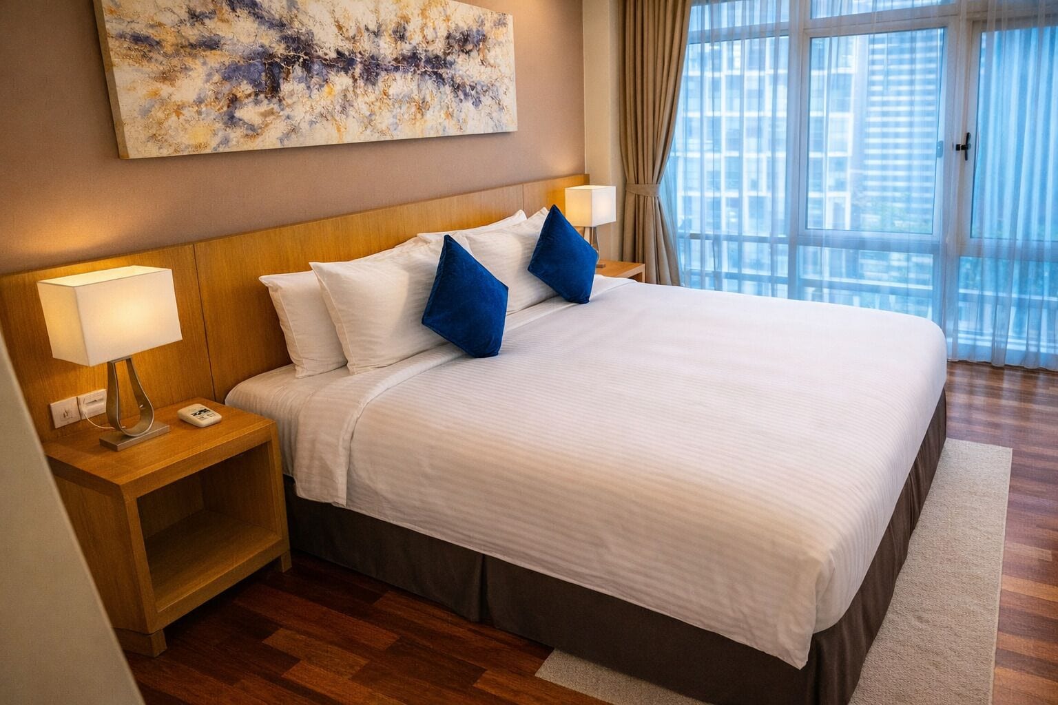 Caja de seguridad en la habitación y escritorio 